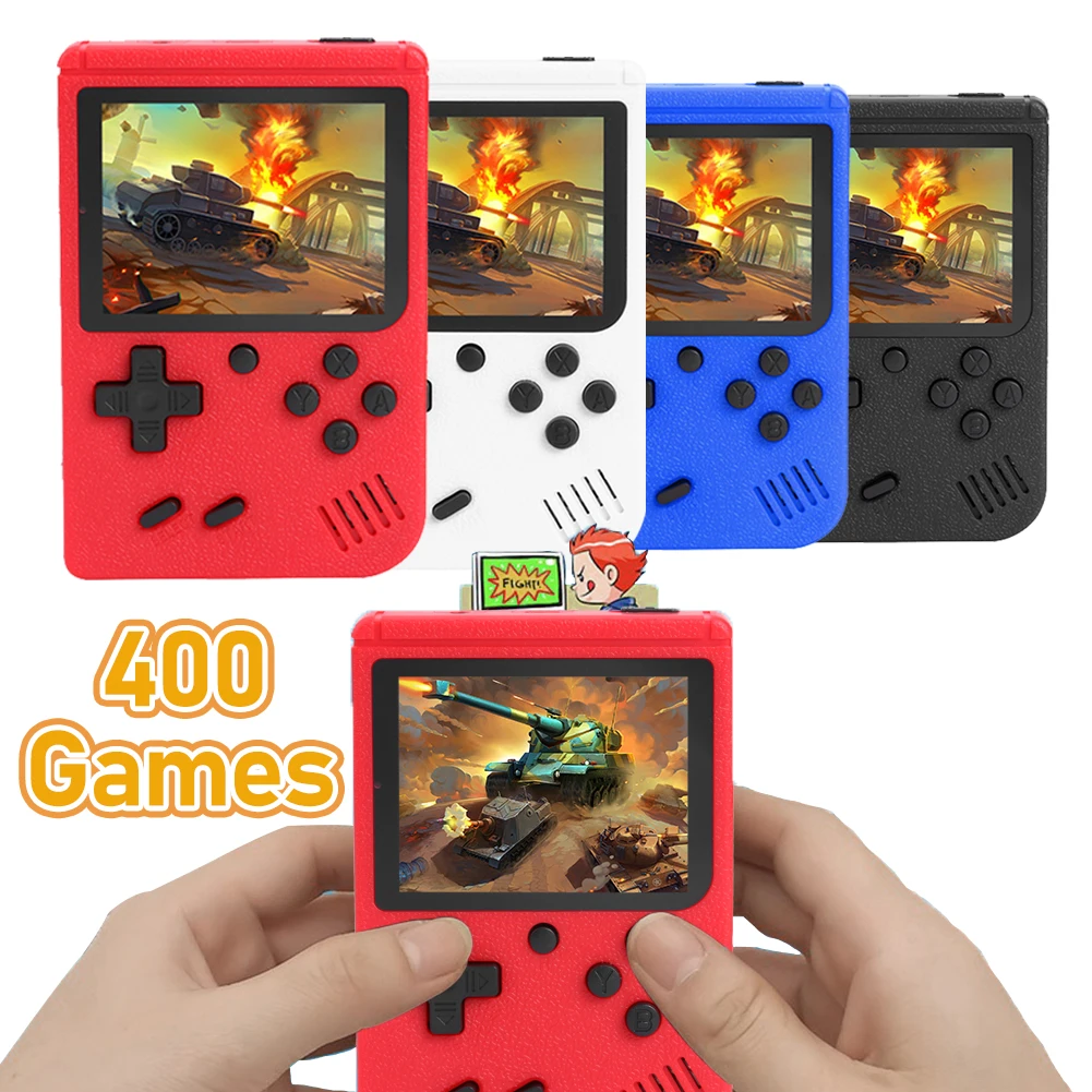 Built-in 400 FC Games with Portable Case Mini Retro Handheld Game Console 3.0 Inch LCD Screen Video Game Player Kids Boys Gift