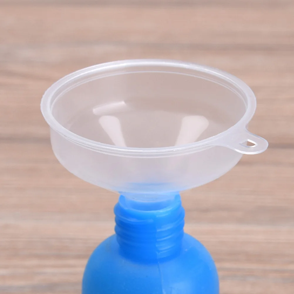 

50pcs Mini Funnel Plastic Transfer Tool For Liquid Lotion Essential Oil Baby Care Powder Lab Kitchen Use