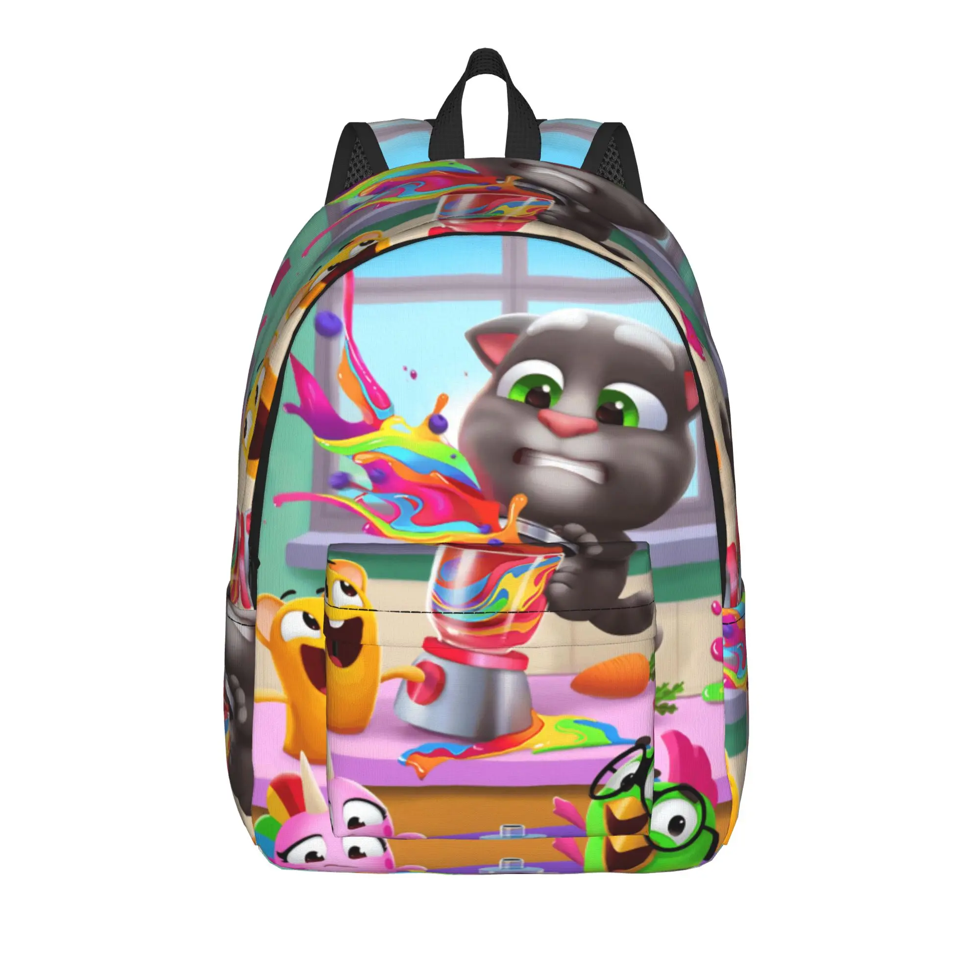 T-Talking T-Tom And F-Friends Casual Backpack Durable High School Hiking Travel  Daypack for Men Women College Shoulder Bag
