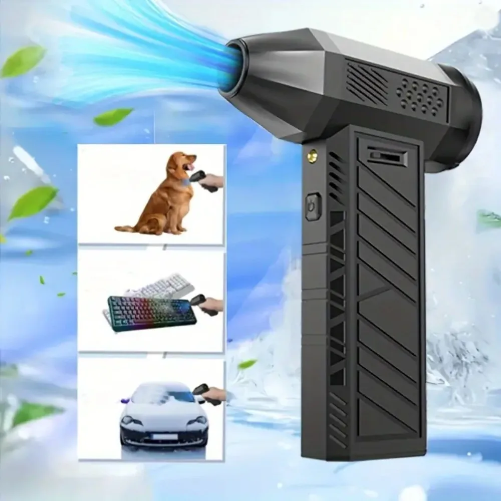 

New Violent Turbo Fan Outdoor Handheld Violent Hair Dryer Camping Combustion-assisted Dust Removal and Gas Small Air Blower