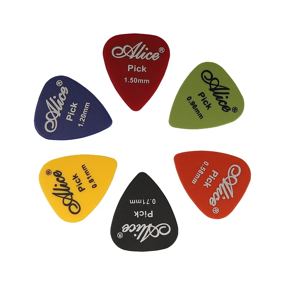 1 Box Alice Guitar Picks Acoustic Electric Bass Plectrum Mediator Guitar Accessories Thickness 0.58mm - 1.5 mm