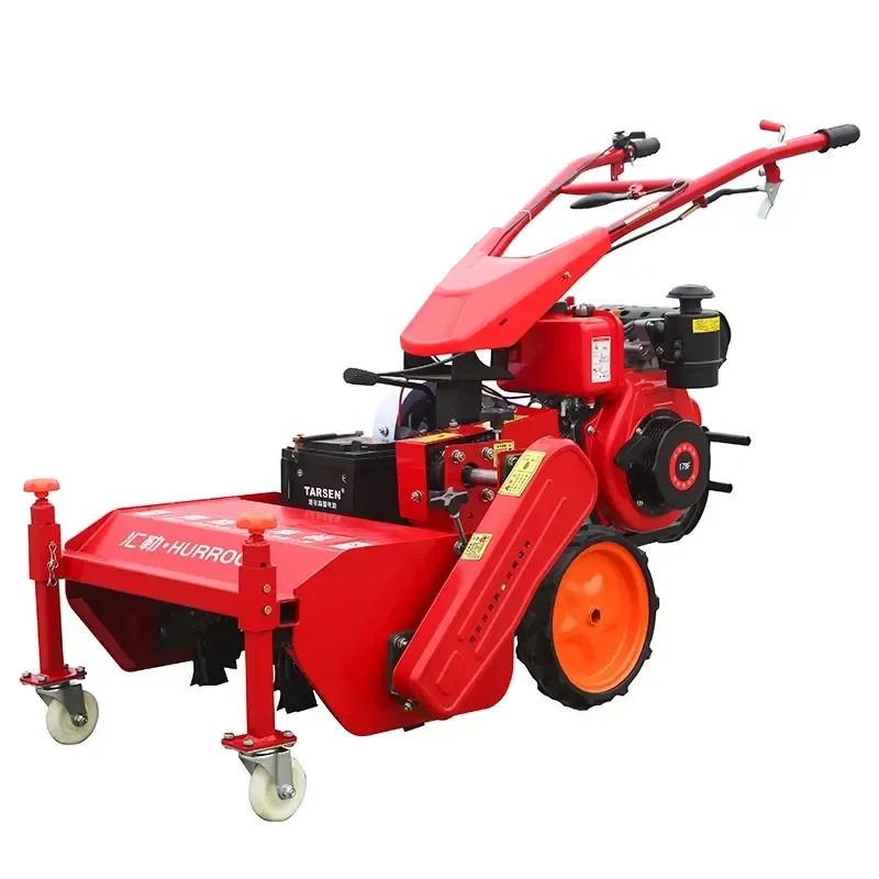 Premium Hand Push & Remote Control Agricultural Mower, Multifunctional Orchard Weeding Machine