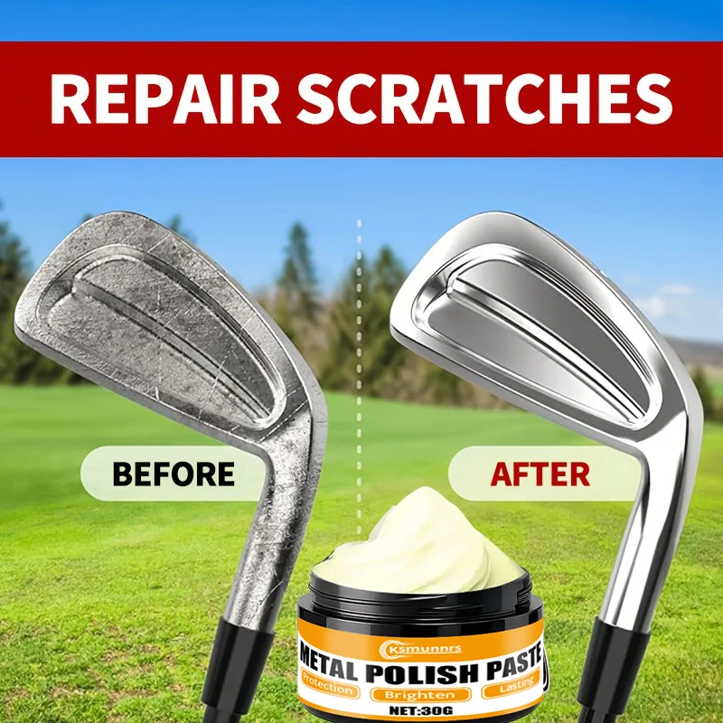 

NEW!! 30G Professional Golf Club Polishing Wax - Quick Scratch & Oxidation Remover, Mirror Gloss Restorer, Anti-Aging