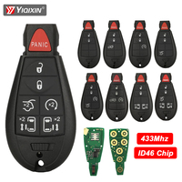 433Mhz ID46 Chip Remote Car Key For Chrysler Town & Country 300 For Jeep Grand Cherokee Dodge Caravan Journey IYZ-C01C 2008-2013