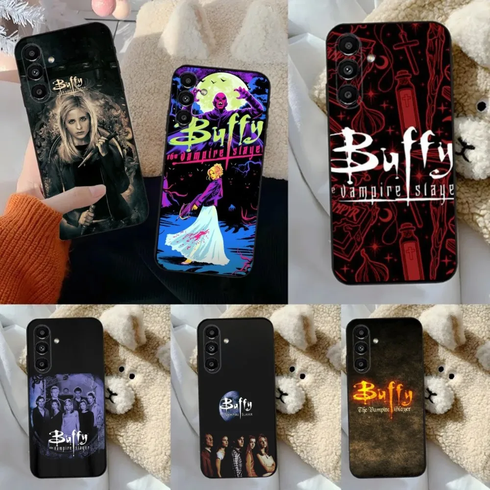 Buffy The V-Vampire Slayer Phone Case For Samsung S24,23,22,30,21,10,9,Ultra,Plus,Lite,FE,5G Black Soft Case