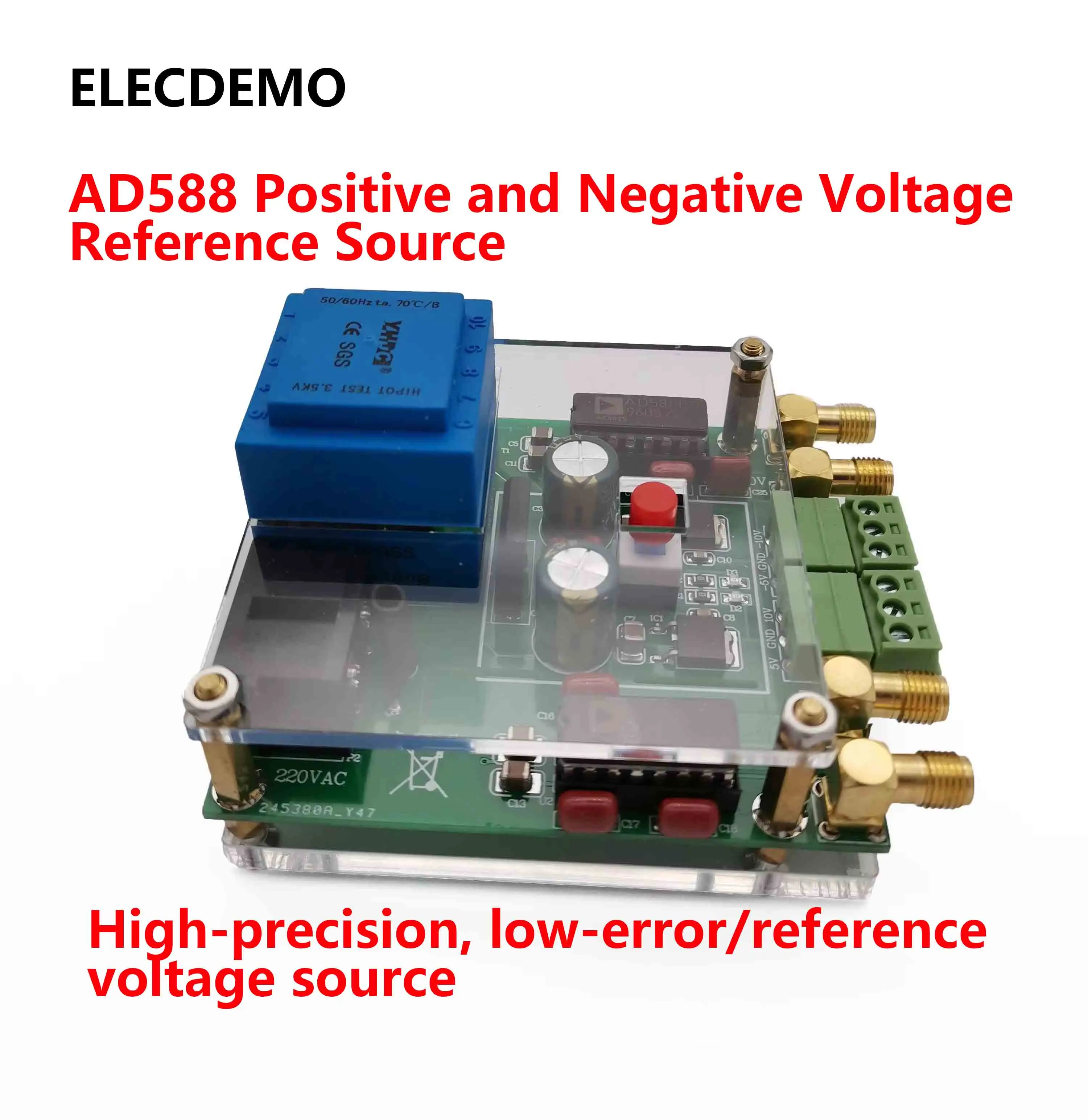 

AD588 voltage reference positive and negative 5V 10V DAC voltage reference source meter correction high precision