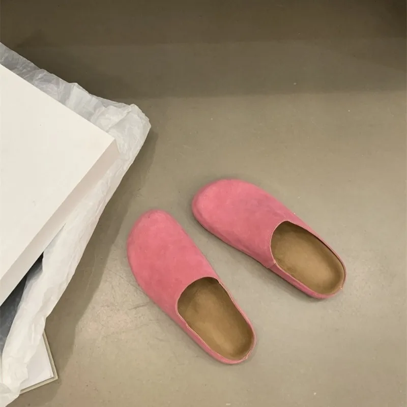 Women Half Slippers 2025 New Women Shoes Thick Bottom Light Flats Overlay Slippers Shoes for Women Mule Shoes Slippers for Ladie