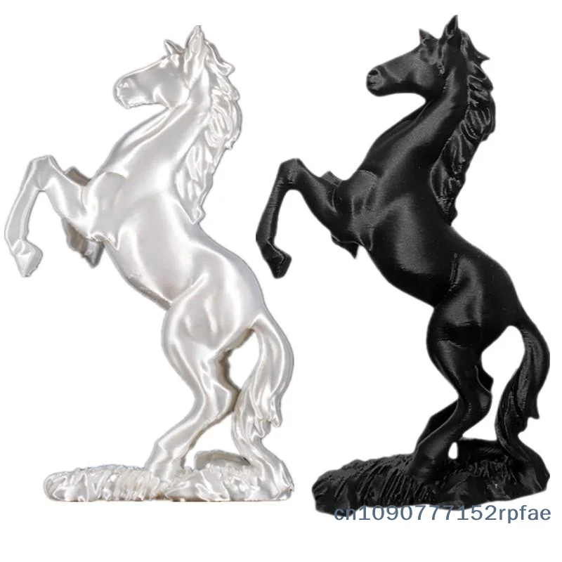 {NN72} Estatua de Caballo Impresa en 3D, Escultura de Pegaso, Adorno de Caballo, Decoración Moderna de Arte Animal, Símbolo de Éxito para el Hogar y la Oficina