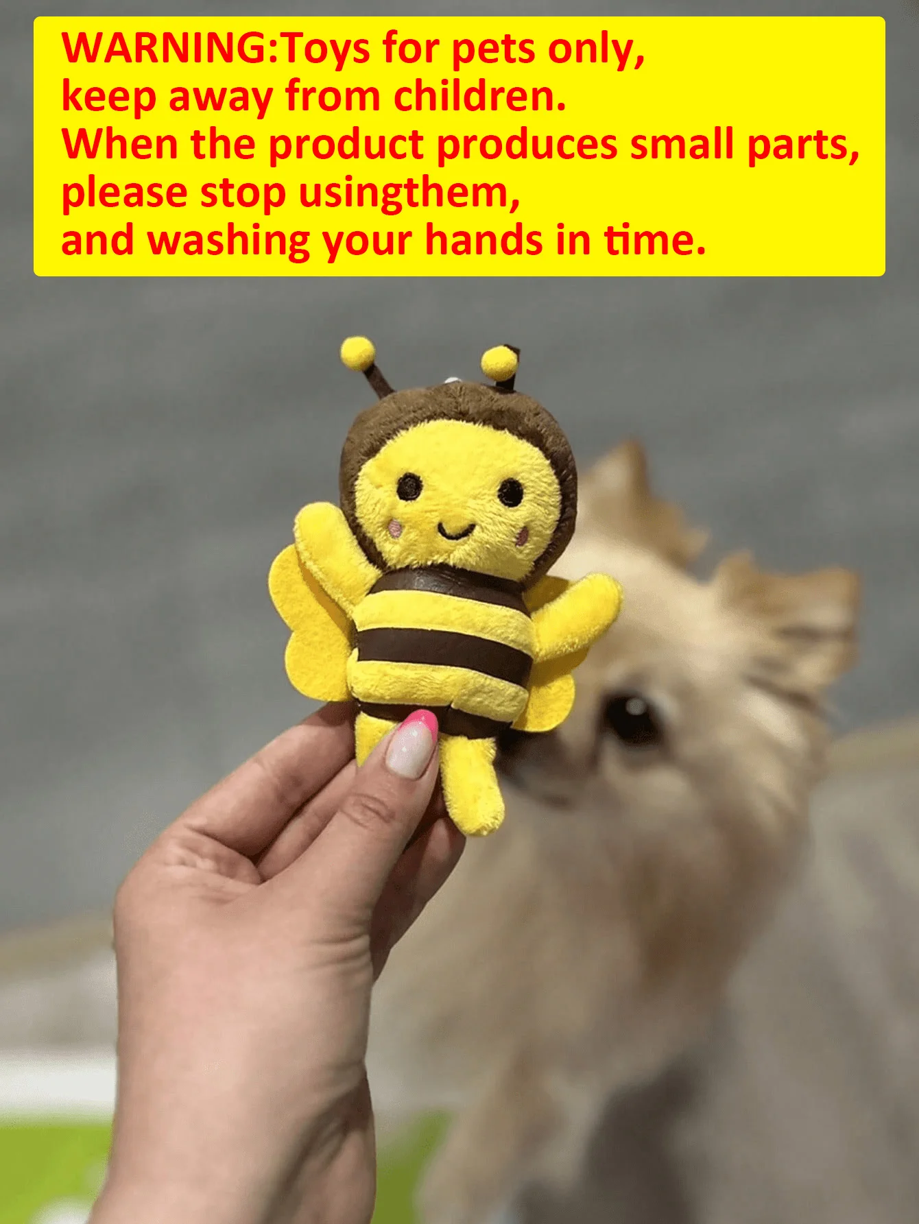 2 Packungen Welpen-Kauspielzeug – niedliche Bienenform, geeignet für Welpen und kleine Hunde, für Zahnwachstum, Zahnreinigung, Linderung von Zahnbeschwerden – Detail 2