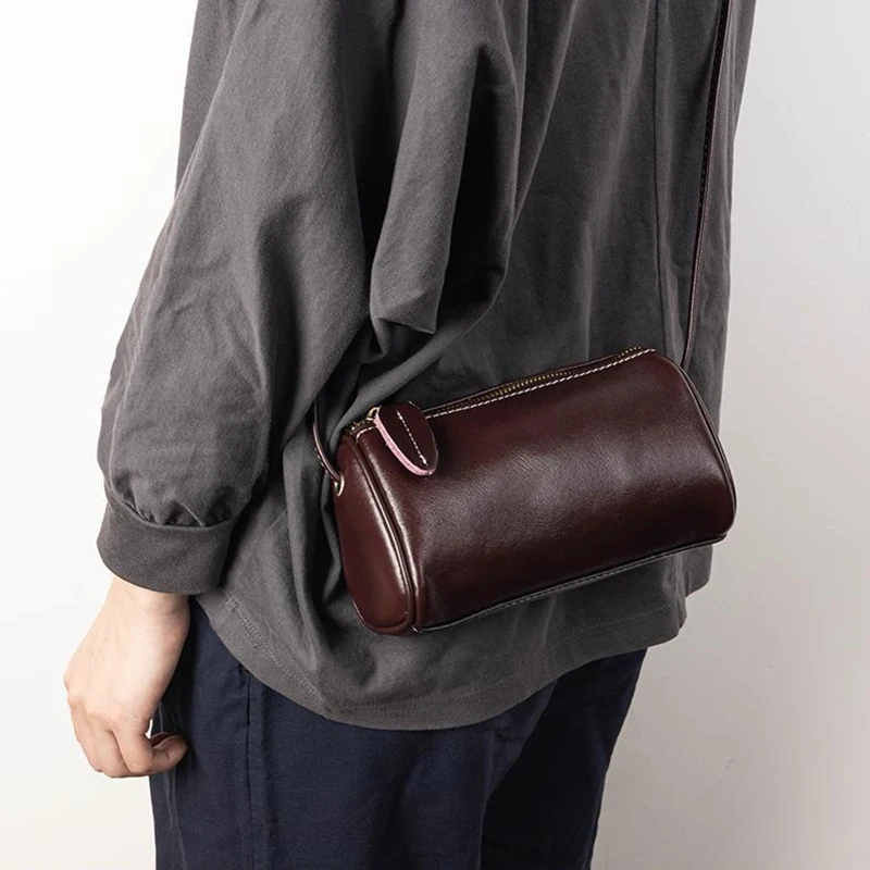 Women‘s Cowhide Genuine Leather Shoulder Bag Ladies Soft Cow Real Leather Handbag Female Fashion Luxury Design Crossbody Bags