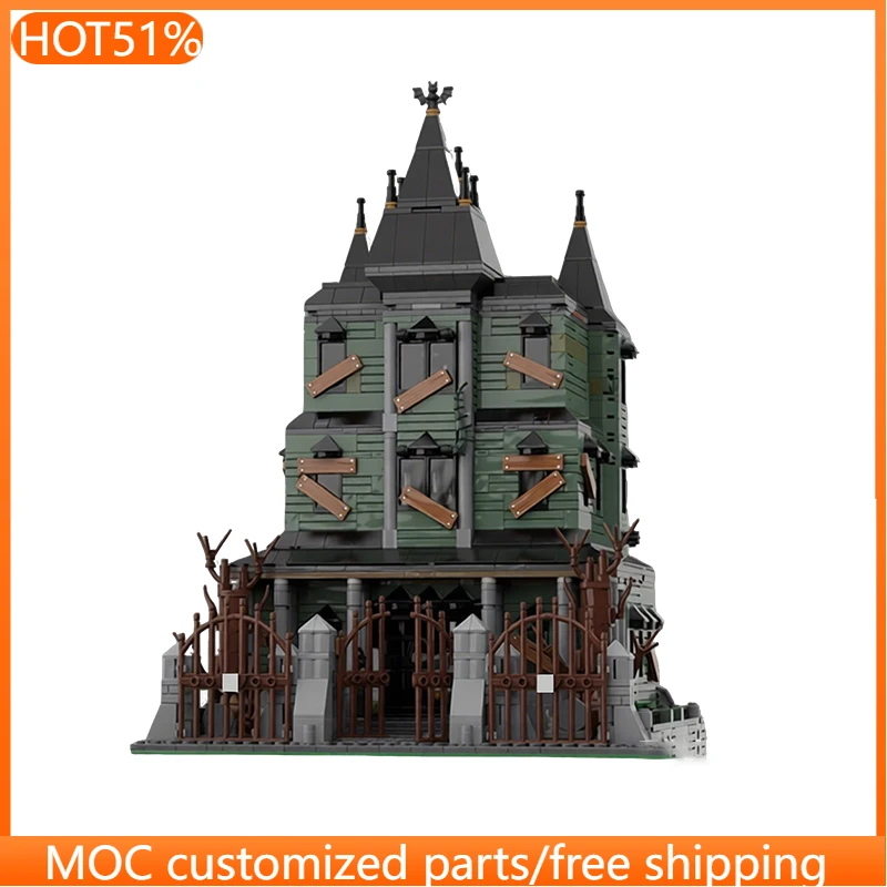 2164 PCS 구성 디럭스 유령의 집 MOC 맞춤형 모듈식 빌딩 블록 인기 교육용 브릭 DIY 장난감 생일 선물