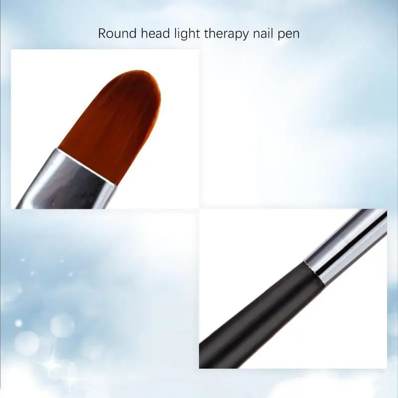5PC Nail Art Brush Black Handle Pattern Acrylic UV Gel Extension Coating Drawing Painting Pen DIY Manicure Accessories Nail Too