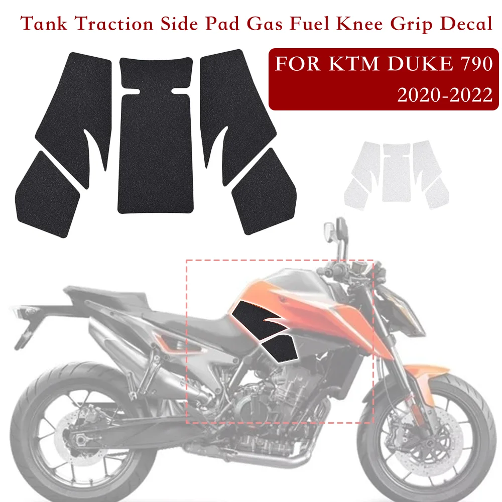 

High quality Motorcycle Tank Traction Side Pad Gas Fuel Knee Grip Decal NEW style for KTM DUKE 790 2020-2022