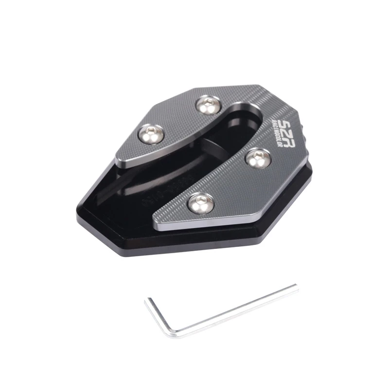 Motorcycle CNC Foot Side Stand Enlarge Extension Kickstand Pad Plate For Yamaha N-MAX 155 Nmax 155