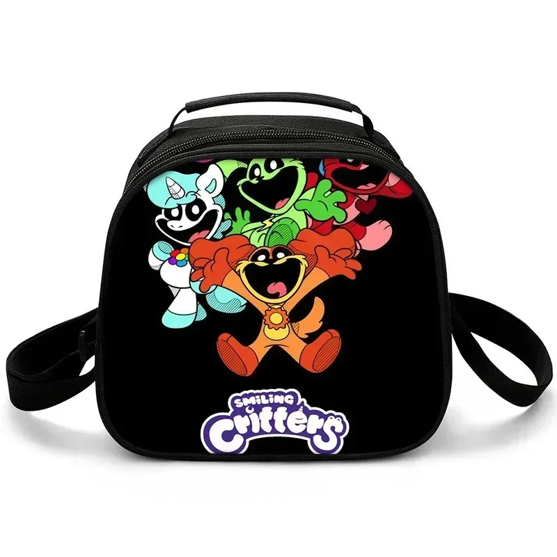 Spaventoso Bobbi sorridente animale sorridente Critters Lunch Bag per studenti e bambini Ice Bag Lunch Box Bag Lunch Bag Mochila