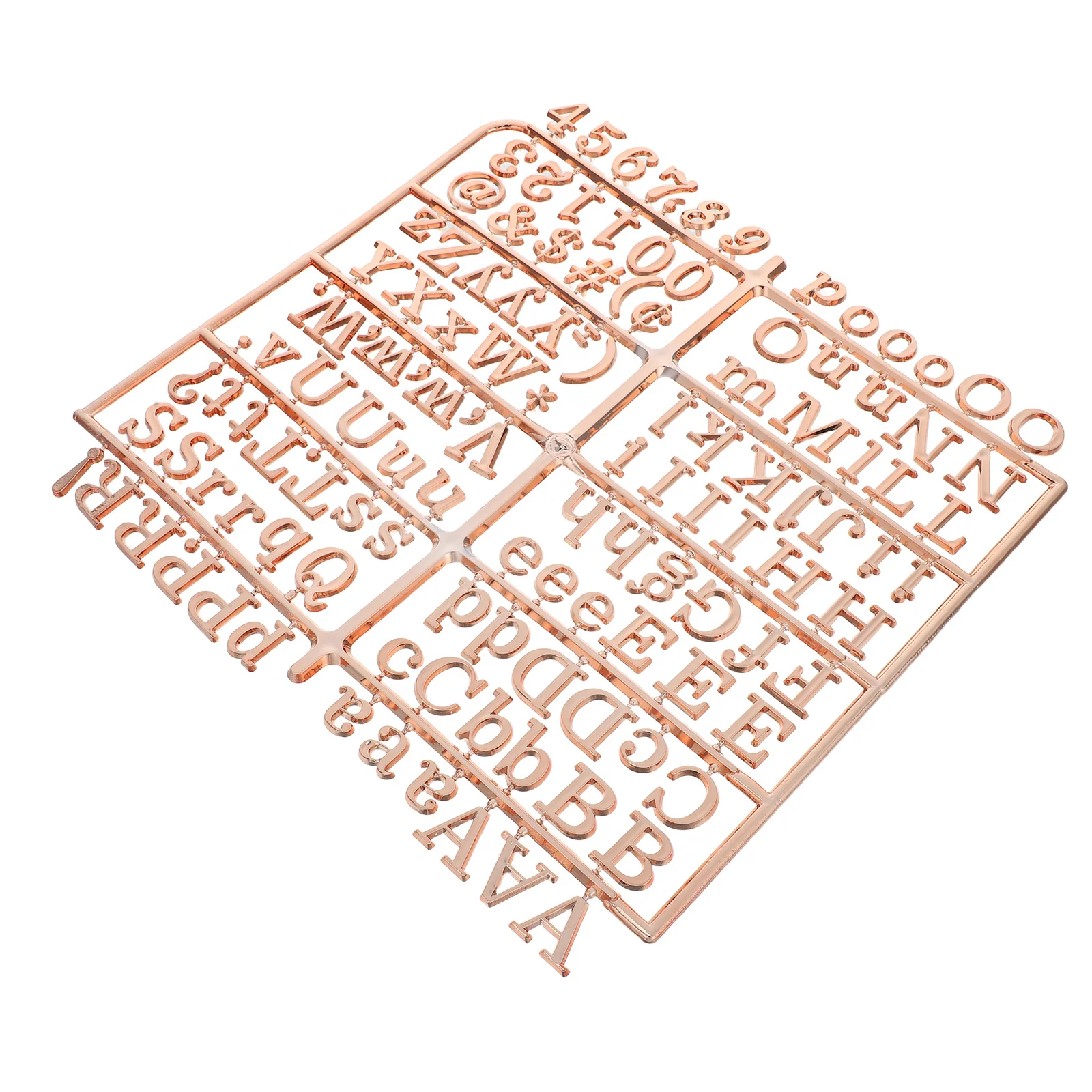 Felt Letter Board Letters Including Golden Characters Numbers Symbols for Students Teachers Plastic Message Board DIY Decor