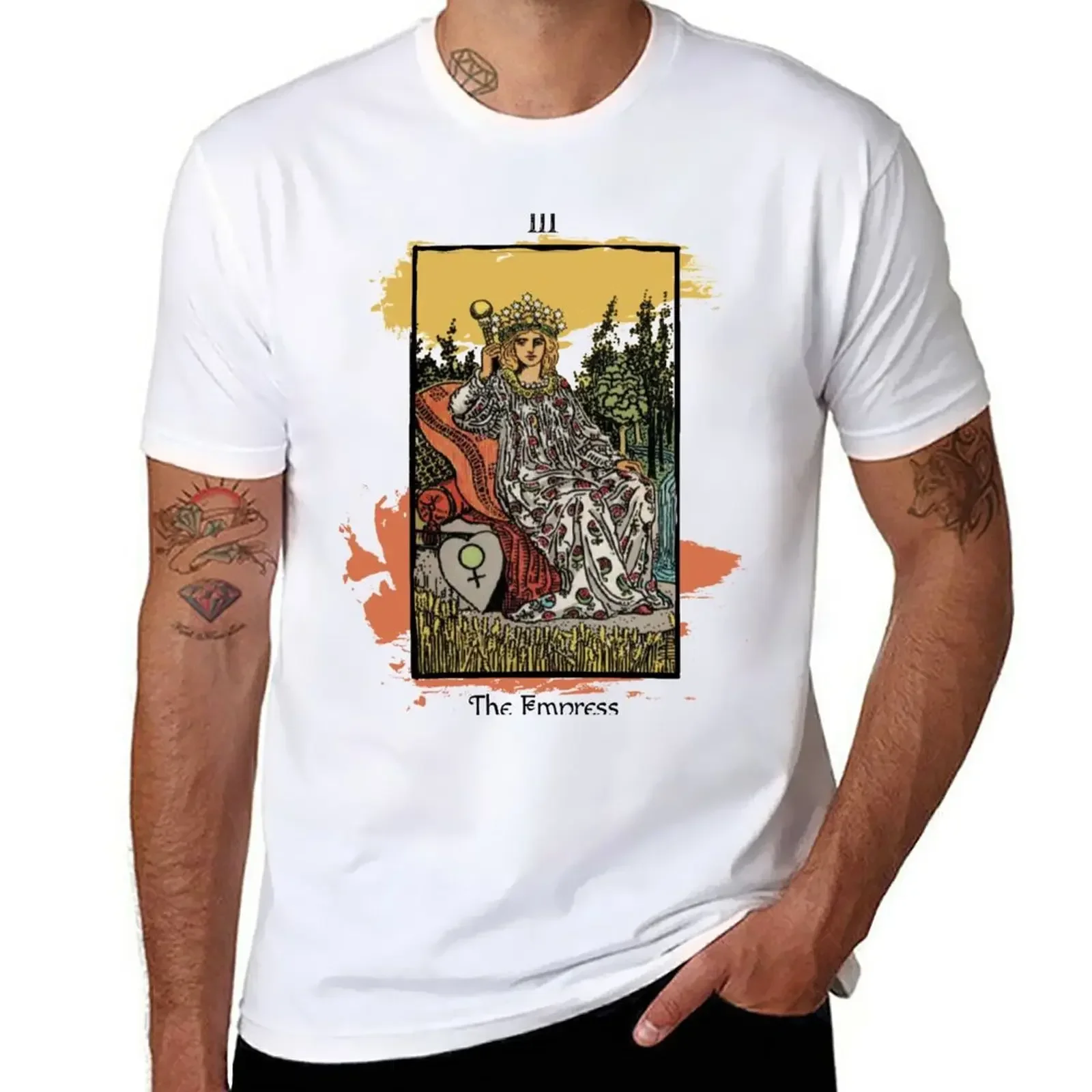 

Футболка Empress - Tarot Card, корейская мода, мужская одежда