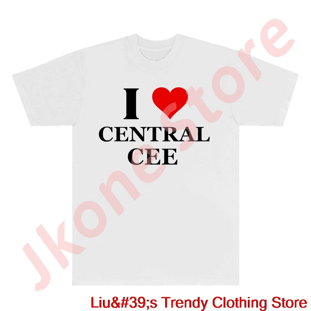 I Love Central Cee T-shirts Rapper Tour Merch Tee Summer Unisex Fashion Casual HipHop Style Short Sleeve Top