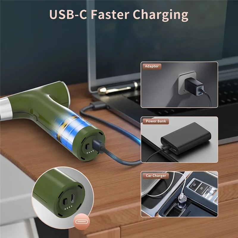 

Violent Dust Air Blower Air Blower Computer Keyboard Air Duster Handheld Wireless Turbo Jet Fan