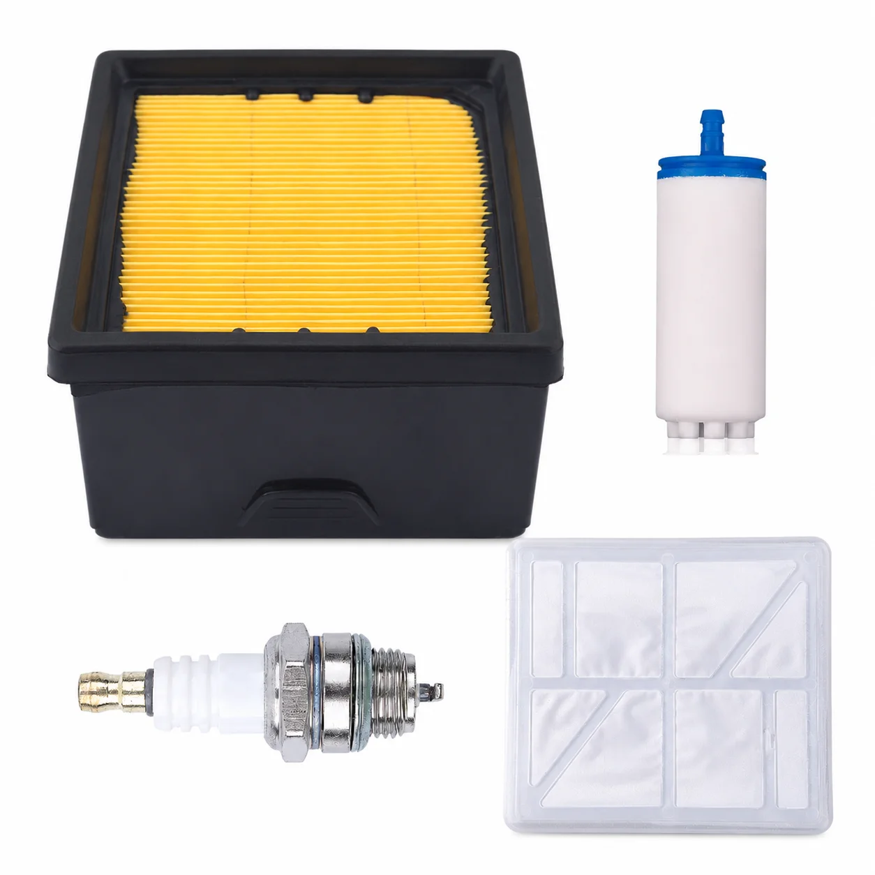 For Husqvarna K760 K770 Concrete Saw Power Cutter Tune Up Kit Air Filter Pre Filter Fuel Filter Spark Plug Replaces 574362302