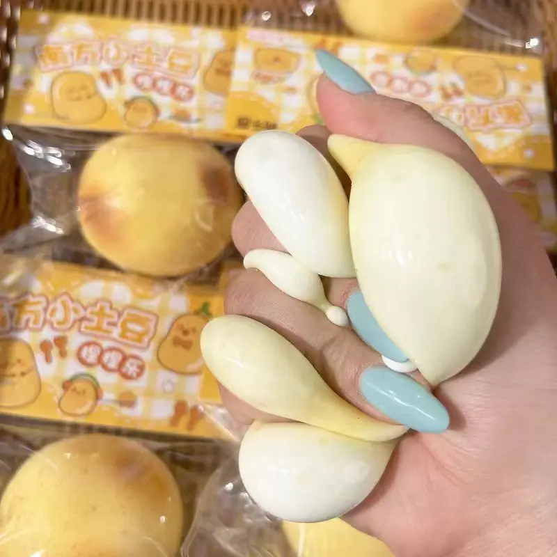 Brinquedo de Amassar em Formato de Batata, de Recuperação Lenta, Criativo e Divertido, Estilo Ins, para Descompressão Infantil e Relaxamento das Mãos, Presente