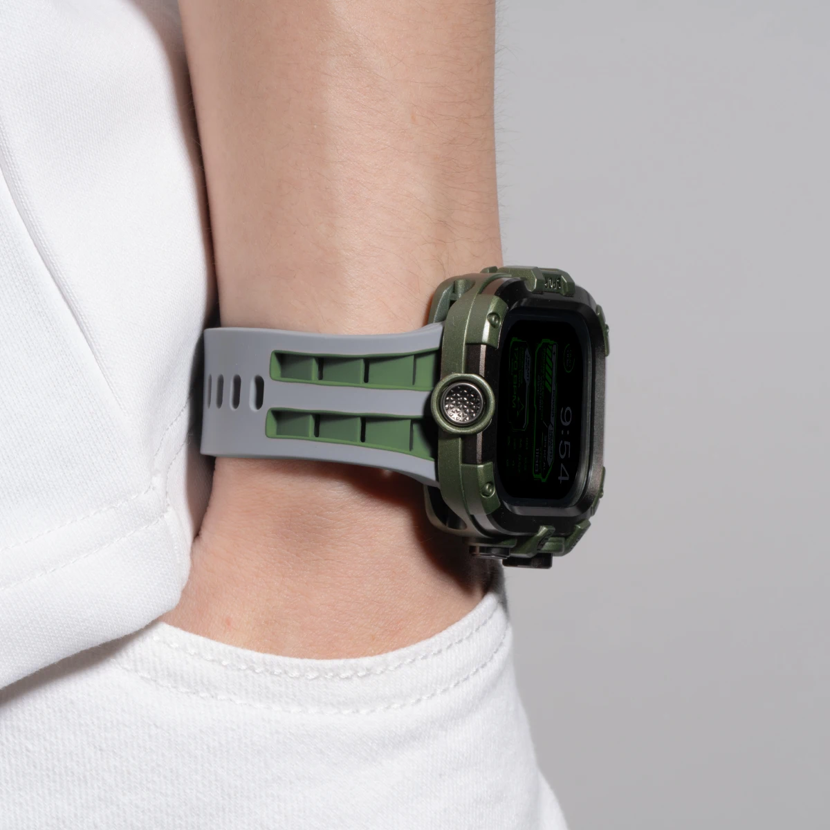 حافظة معدنية مقاومة للماء لساعة أبل الترا 49 مللي متر 46 مللي متر 45 مللي متر 44 مللي متر غطاء حماية مع فيلم لسلسلة iWatch 10 9 8 7 6 SE