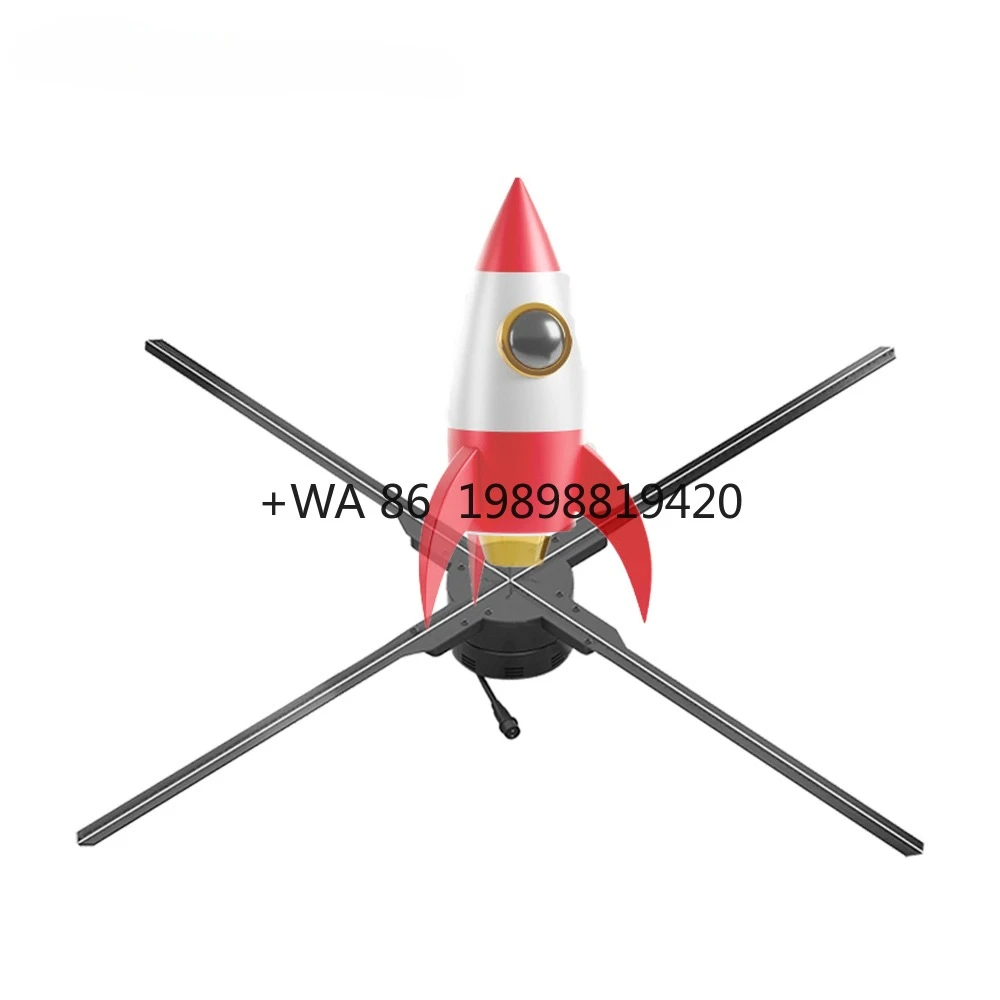 

Синхронированный вентилятор с голограммой Подвижный 3D-вентилятор Рекламный 3D-проектор Голограмма 3D-голографический дисплей