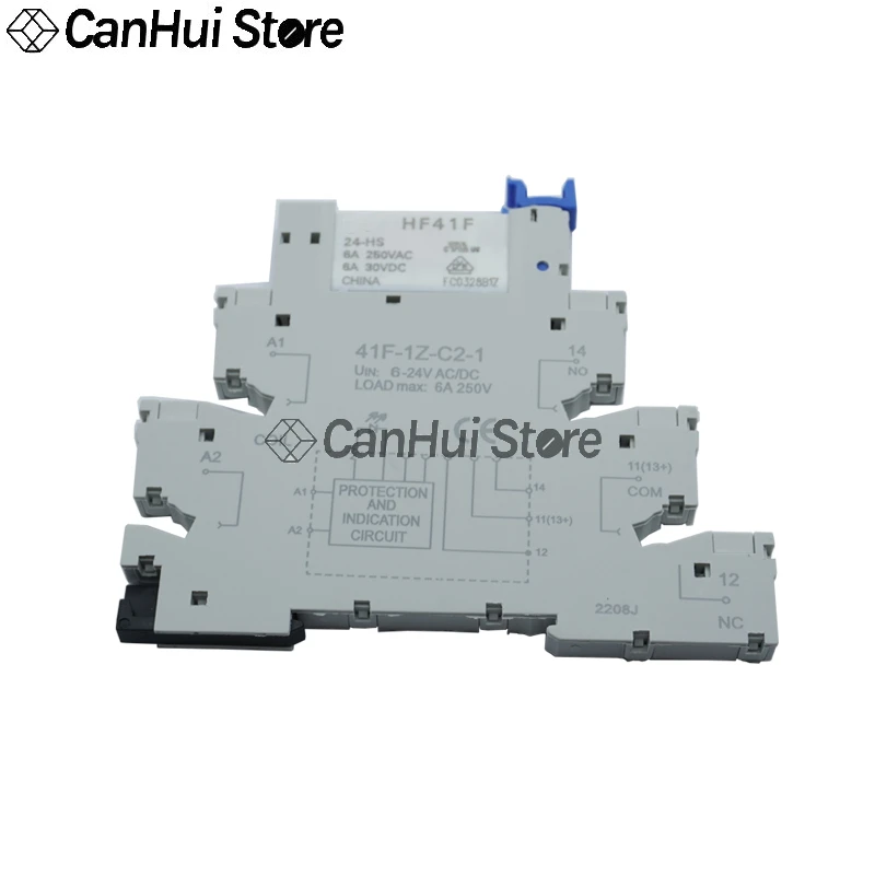 HF Relay HF41F-5-ZS 5V HF41F-12-ZS 12V HF41F-24-ZS 24V HF41F-24-HS(555) 5VAC 5Pin Power relay HF41F 41F-1Z-C2-1 HS/HST/ZST/ZSTG