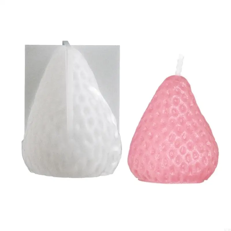 

Versatile Silicone Strawberry Mold Suitable For Various Materials Reusable And Perfect For Family Craft Activities
