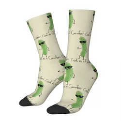 Cool As A Cucumber Socks Harajuku Super Soft Stockings All Season Long Socks Accessories for Unisex Gifts