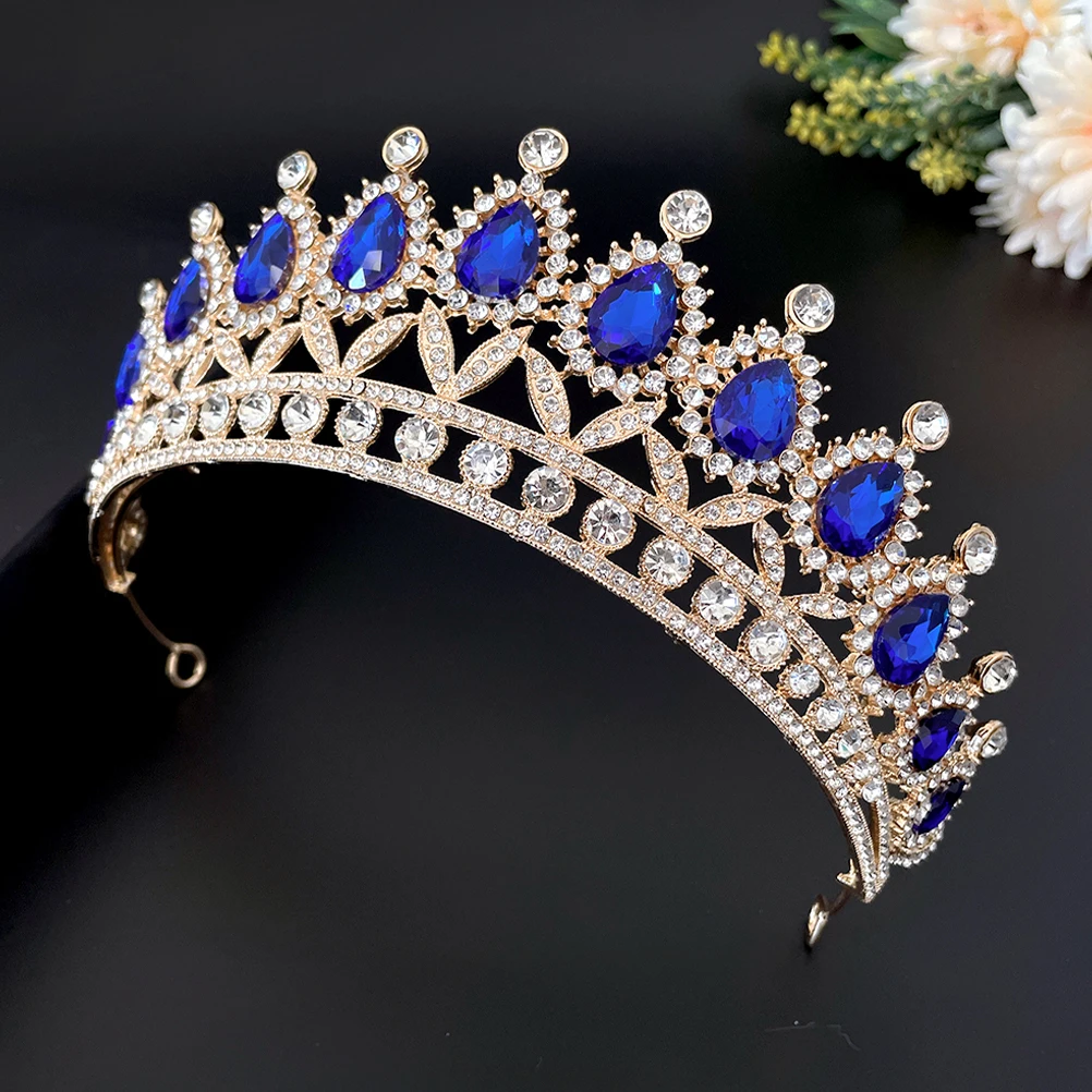 

1 set 1 Set Wedding Rhinestones Jewelry Crystal Crown Necklace Dangle Earrings For Women Bride Bridesmaid Party Cosplay Banquet