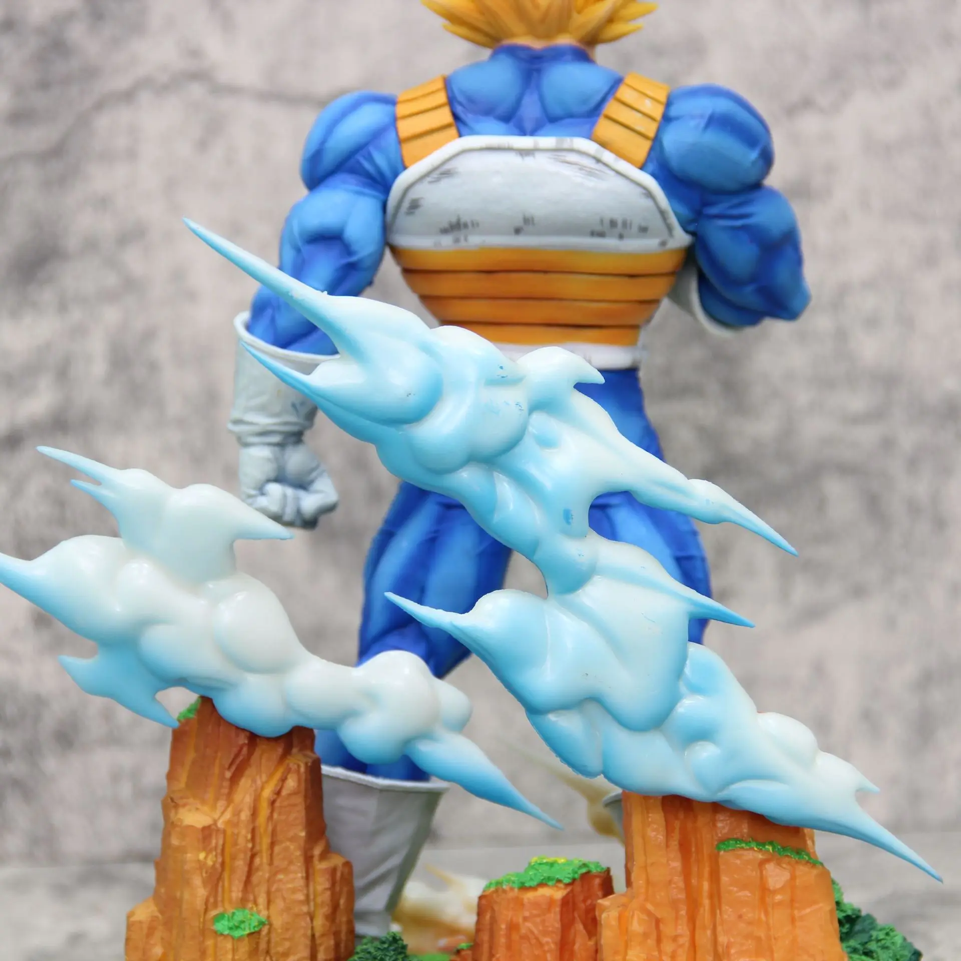 34Cm Dragon Ball Gk Model Anime Figure Super Saiyan Vegeta 1:6 14Inch Majin Vegeta Large Statue Room Decor Ornament Gift Toys