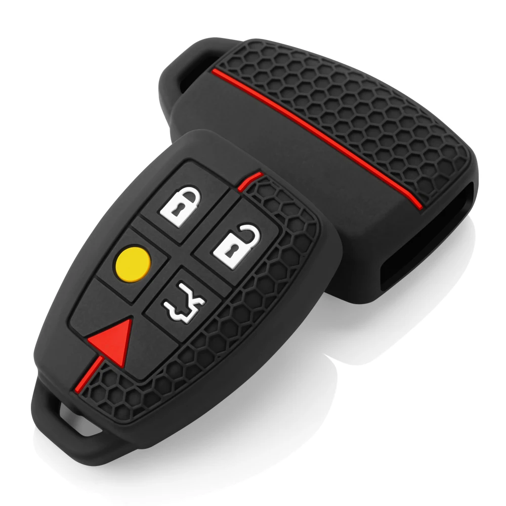 For Volvo XC70 XC90 S40 S60 S90 S80 C30 C70 C70 V50 V70 V90 Fob Shell Cover Skin Jacket Sleeve Silicone Remote Key Case