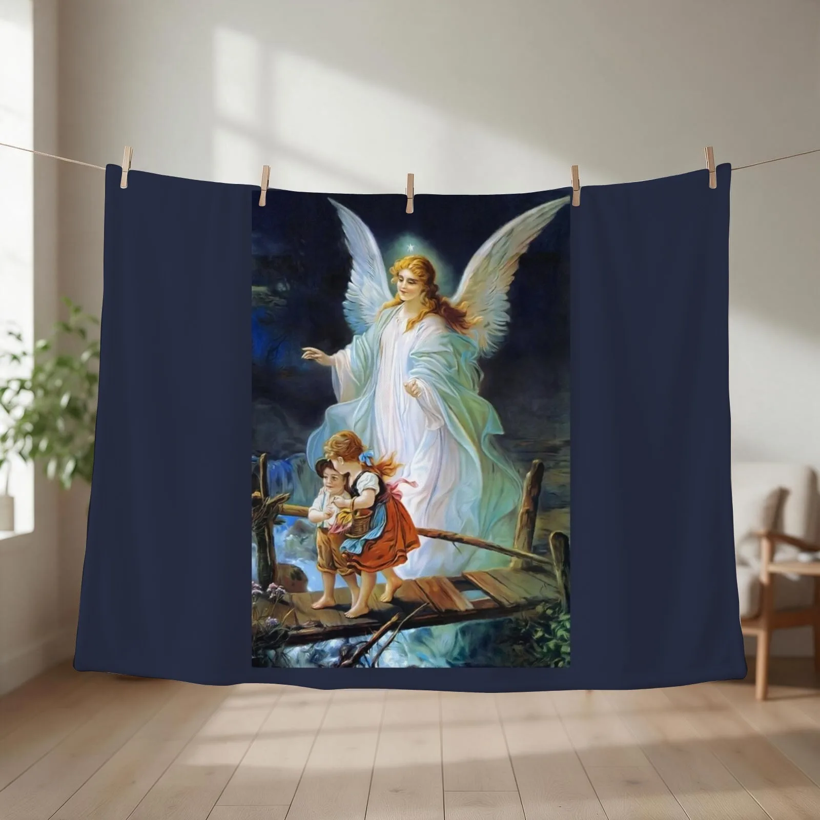 Lindberg Guardian Angel Throw Blanket couch cozy soft plush fuzzy picnic outdoor blanket