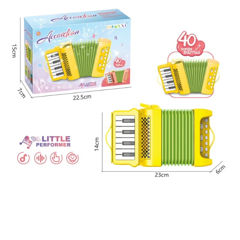 Accordion Enlightening Education Parent-child Interactive Play Instrument Music New Strange Toys for Children