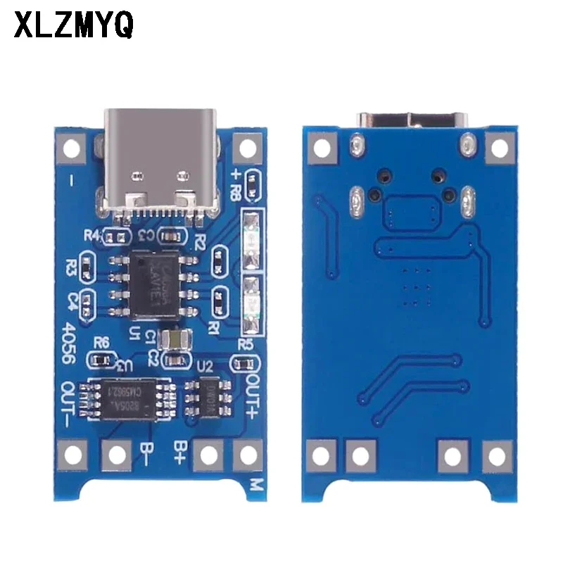 100pcs TP4056 Lithium Battery Charger Module Type-C USB 5V 1A 18650 Lithium Battery Charger Module With Protection Dual Function