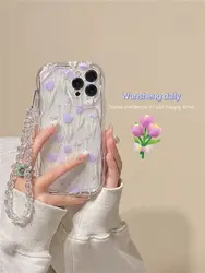 Purple tulip Phone Case For Samsung Galaxy A54 A24 A33 A34 A73 5G A31 A32 A51 A52 A53 A71 A72 A30 A20 A50 A50S A30S soft
