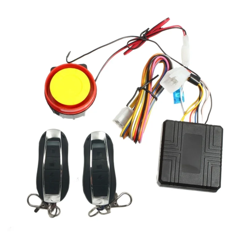 1Set 12V Motorcycle Theft Protection Remote Activation Motorbike Burglar Alarm Accessories With 2xRemote Control + key