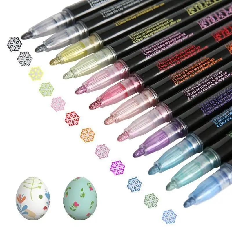 24 Color Double Line Outline Art Pen Marker Pen DIY Graffiti Outline Marker Pen Highlighter Scrapbook Diary Poster Card