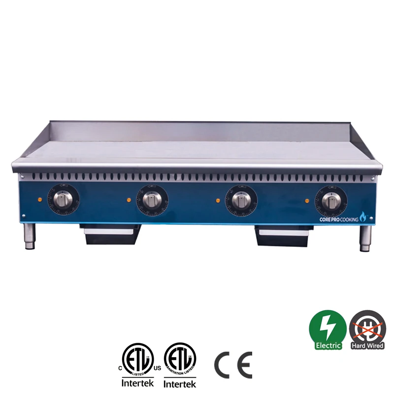 Hot Selling New Catering Equipment Stainless Steel Counter Top Commercial Electric Griddle Flat Grill