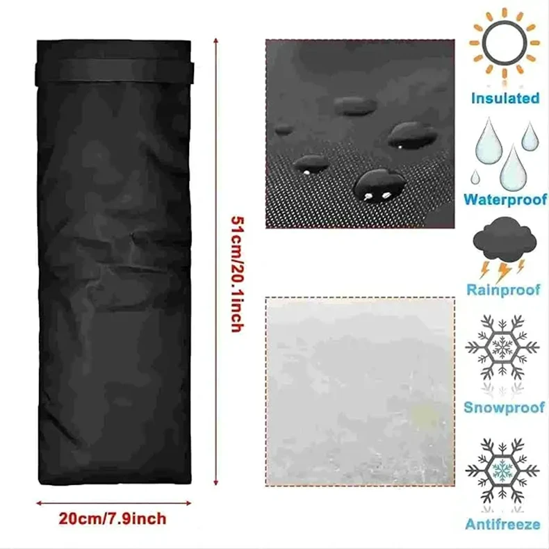 New Winter Waterproof Outdoor Faucet Cover Outside Garden Faucet Freeze Protection Sock Reusable Tap Protector