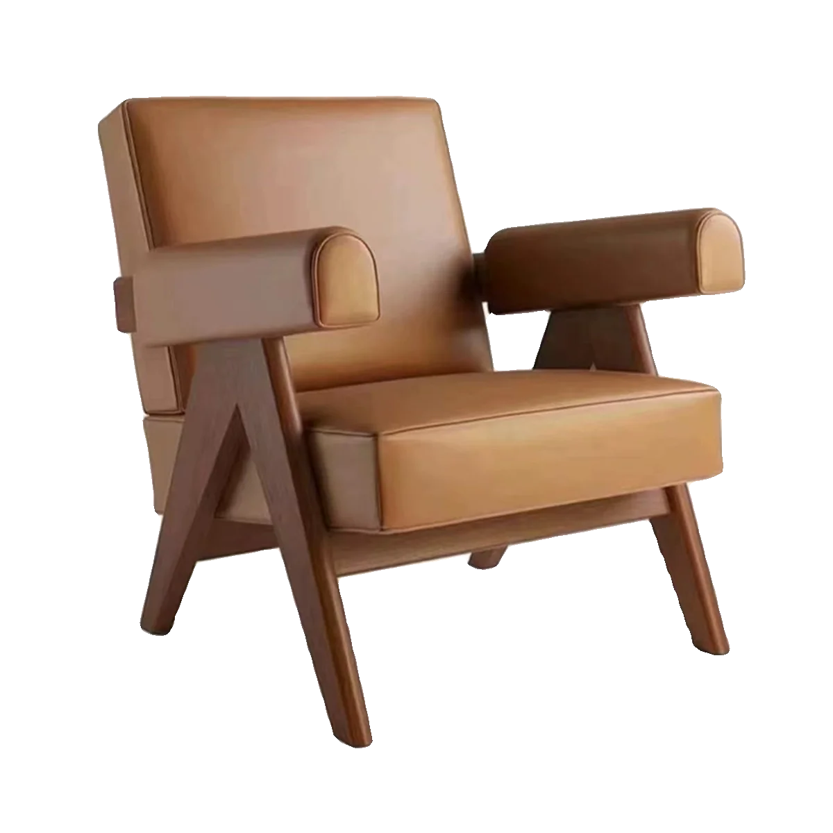 

Nordic style solid wood leisure chair modern simple living room high-end high-end club sofa negotiation chair