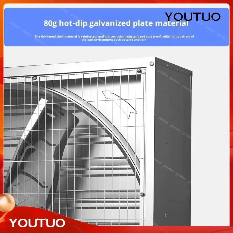 High Power Negative Pressure Industrial Axial Flow Ventilation Exhaust Fan 220V 380V 50Hz AC for OEM ODM