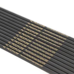 12pc Pure Carbon Arrow Shaft ID 6.2MM o 4.2MM Spine 300-1500 freccia per tiro con l'arco per accessori da caccia per tiro all'aperto