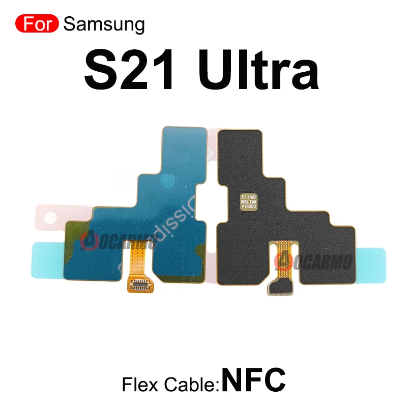 لسامسونج غالاكسي S21 زائد S21 + الترا مكبر الصوت هوائي الإشارة اللوحة الأم NFC مع سماعة الأذن غطاء الصفائح المعدنية إصلاح أجزاء