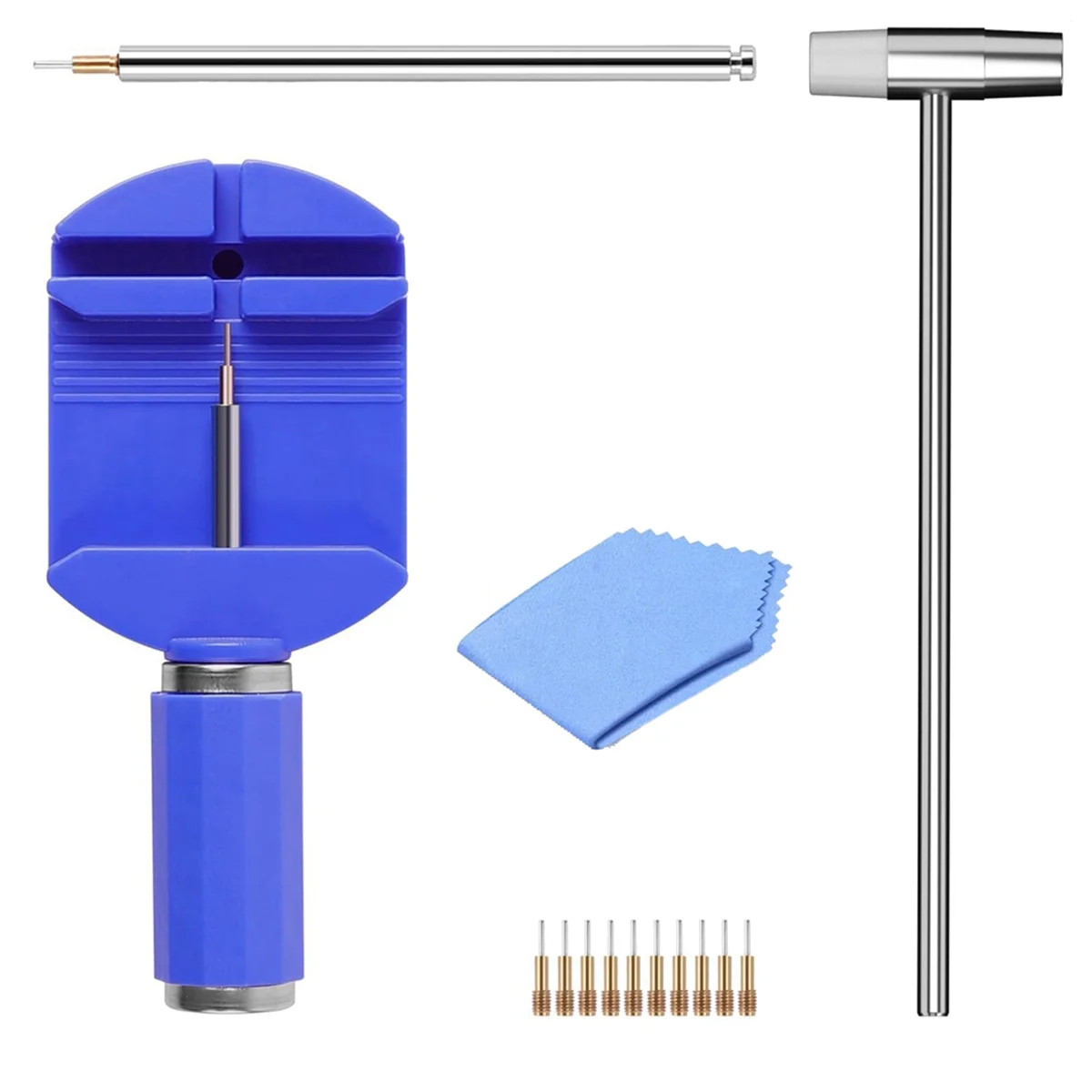 핫 딜 시계 링크 제거 도구 키트, 시계 팔찌 조정을 위한 시계 밴드 크기 조정 도구 키트, 시계 핀 제거 도구,