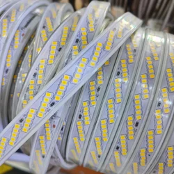 5 Rows 220V LED Strip Lights SMD 2835 320Leds/m Super Bright with EU Plug Waterproof Flexibon Ribbon Tape Rope Home Garden