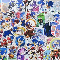 50pcs Sonic The Hedgehog Sticker Stationery Box Notebook Water Cup Suitcase Refrigerator Waterproof Removable Graffiti Sticker