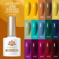 BORN PRETTY-esmalte de uñas de Gel rojo vino, suministros de uñas de Gel de estilo francés de larga duración para manicura, barniz artístico DIY, 10ml