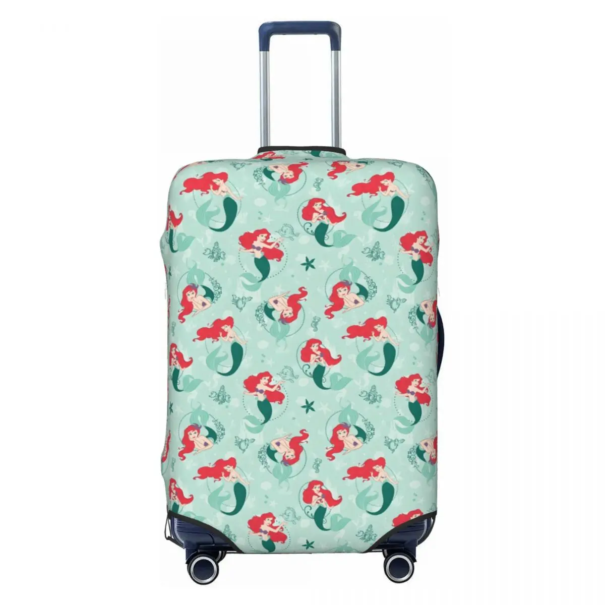 

Custom The Little Mermaid Cartoon Luggage Cover Cute Kawaii Princess Suitcase Protector Covers Suit For 18-32 inch